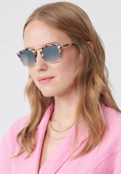 KREWE Beau | Capri To Crystal 24K Mirrored-Sunglasses