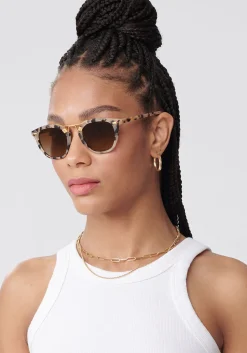 KREWE Beau | Matte Oyster 24K Polarized
