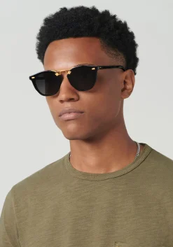 KREWE Beau Nylon | Black + Shadow 24K Polarized