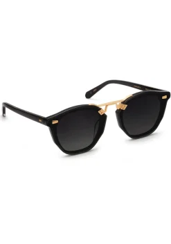 KREWE Beau Nylon | Black + Shadow 24K Polarized