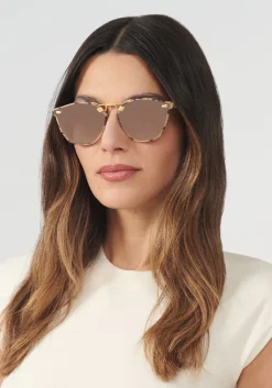 KREWE Beau Nylon | Matte Oyster 18K Mirrored