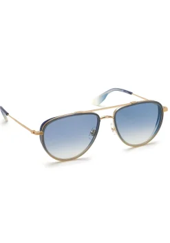 KREWE Coleman | 18K + Matte Indigo Fade + Gravity + Custom Vanity Tint