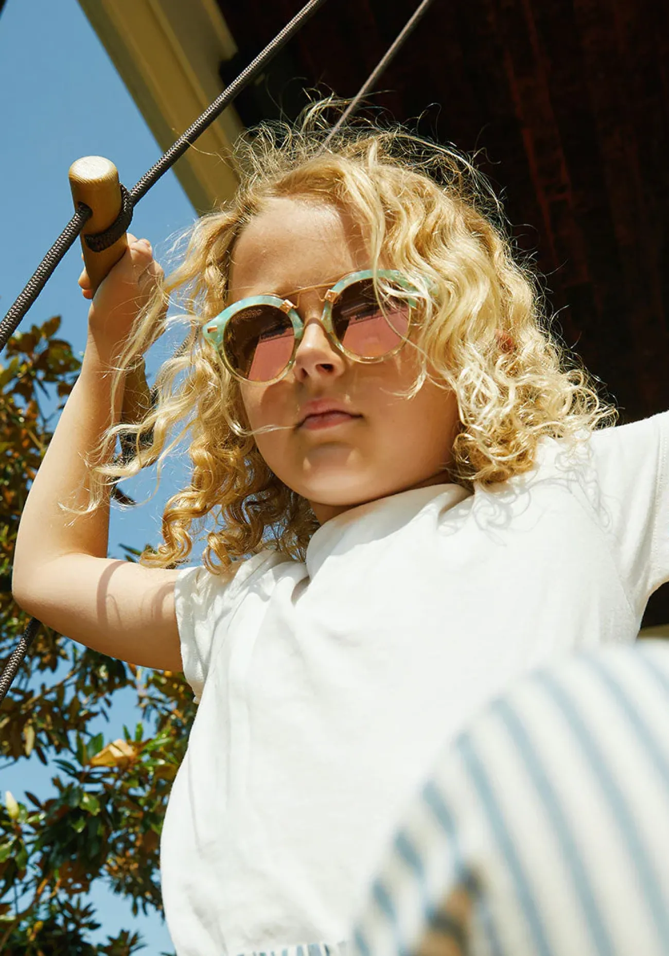 KREWE St. Louis Kids | Seaglass To Marine Rose Gold Mirrored