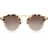 KREWE St. Louis Mirrored | Matte Oyster To Crystal Mirror Polarized 24K
