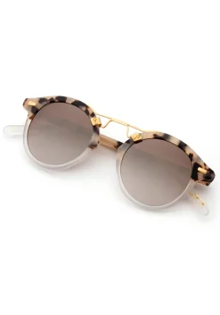 KREWE St. Louis Mirrored | Matte Oyster To Crystal Mirror Polarized 24K
