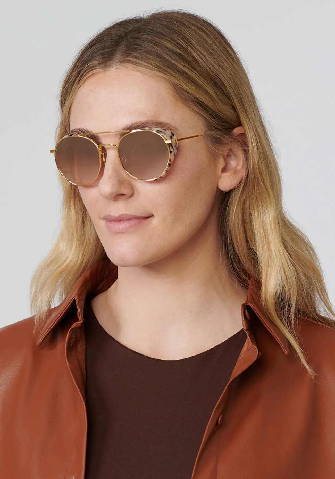 KREWE Tchoup Blinker | 24K + Matte Oyster Mirrored