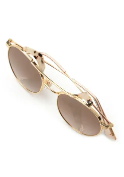 KREWE Tchoup Blinker | 24K + Matte Oyster Mirrored